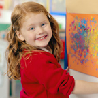 Child painting